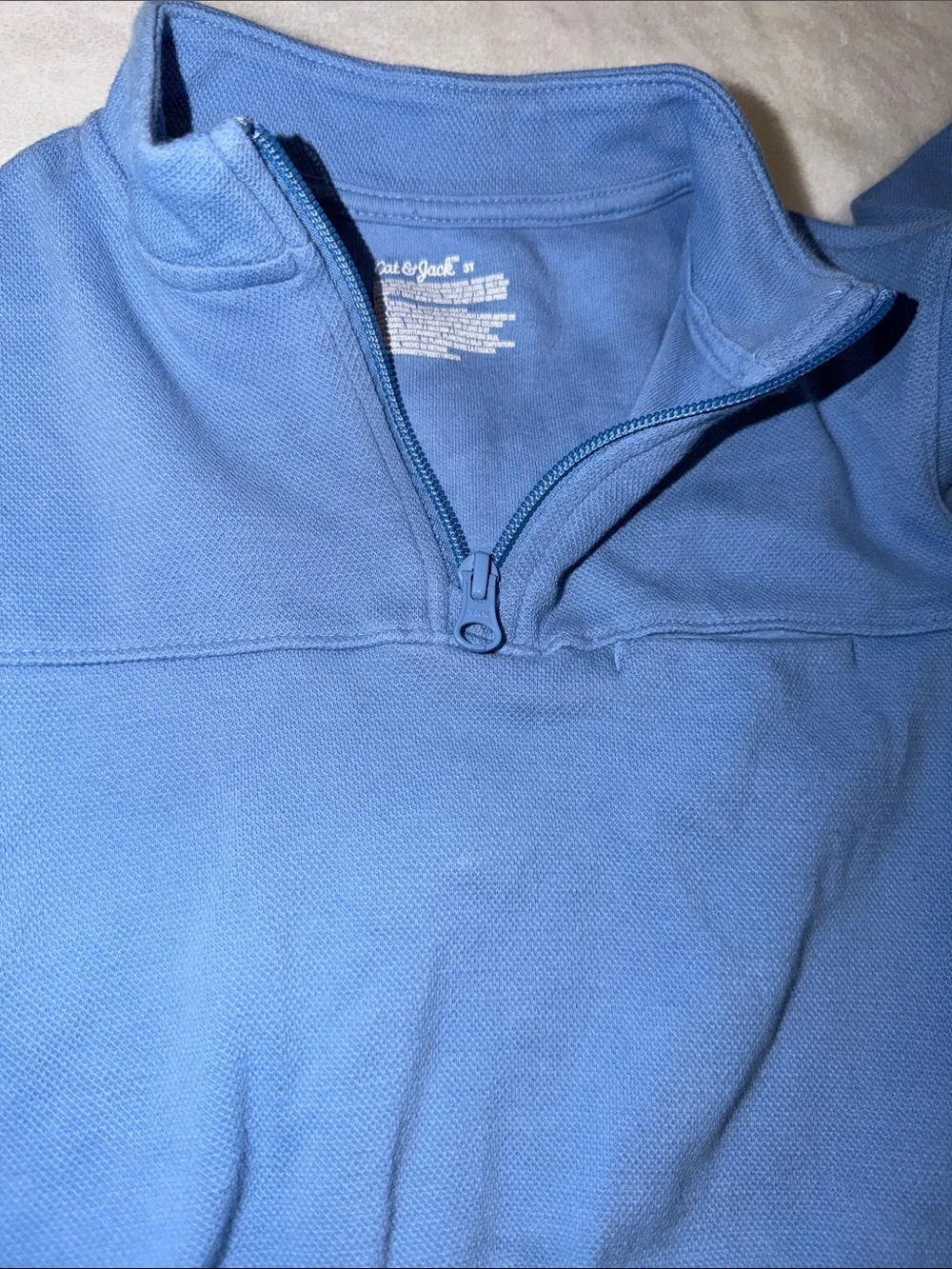 Cat & Jack Blue Pullover Quarter-Zip and Jogger Set